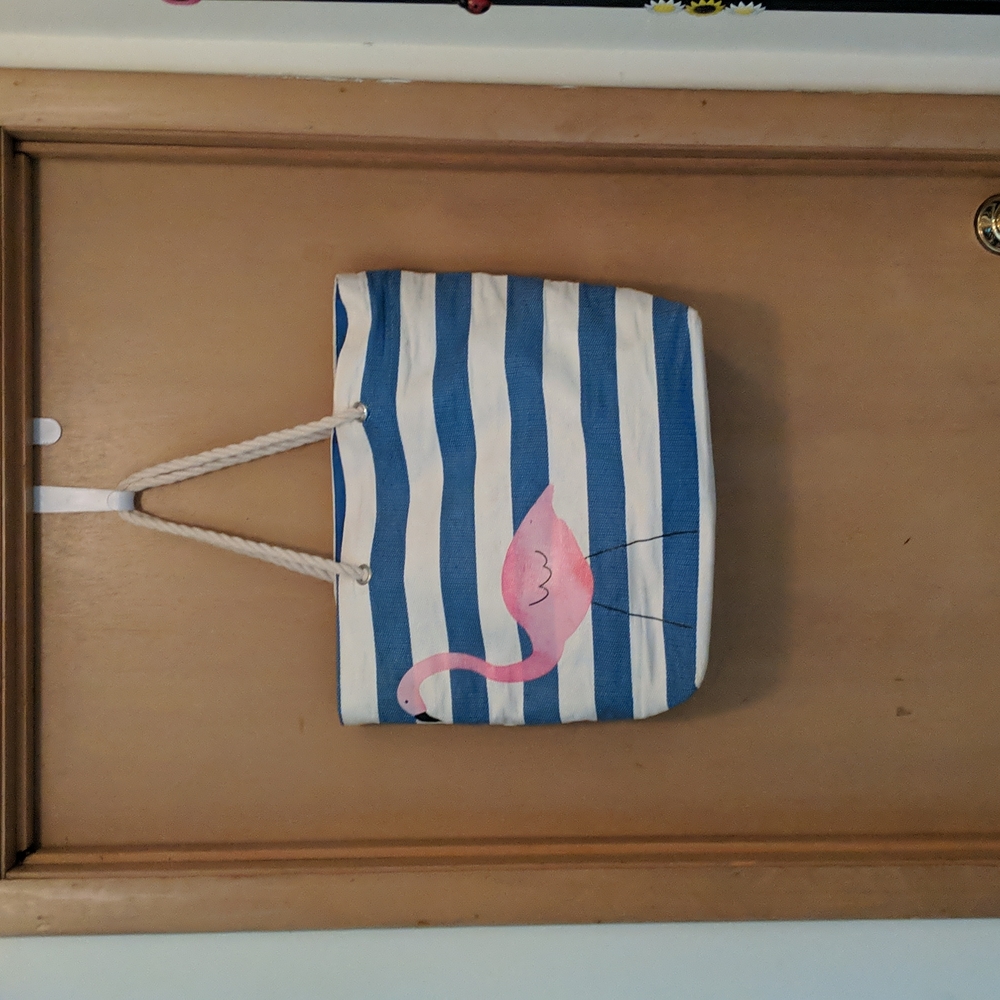 Flamingo tote - large